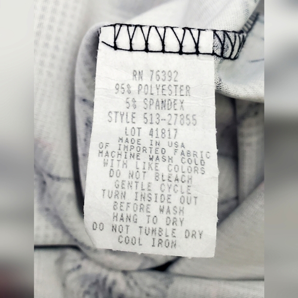 NWT Olivia Matthews Dress Long Bell Sleeves Black Gray Pink Floral Plaid Size S - Picture 10 of 12